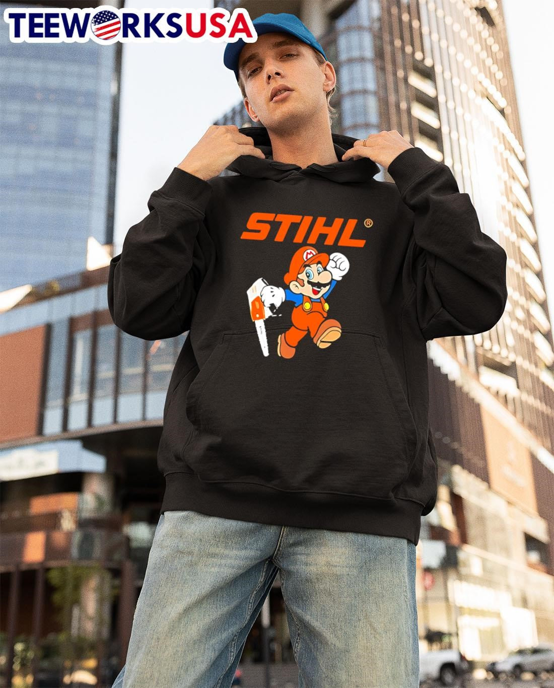 Super Mario StiHl - Adult & Kids T-Shirts, Sweatshirts & Hoodies apparel design preview 3
