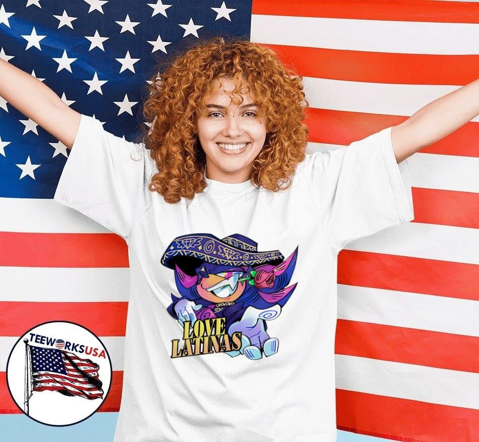 Super Sonic love Latinas - Adult & Kids T-Shirts, Sweatshirts & Hoodies apparel design preview 4