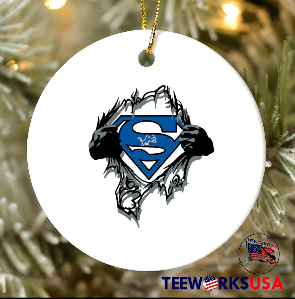 Superhero Detroit Lions - Adult & Kids T-Shirts, Sweatshirts & Hoodies apparel design preview 3