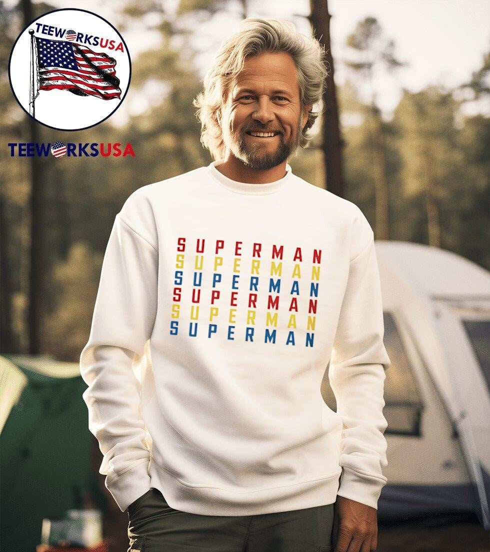 Superman 2025 movie repeat - Adult & Kids T-Shirts, Sweatshirts & Hoodies apparel design preview 3