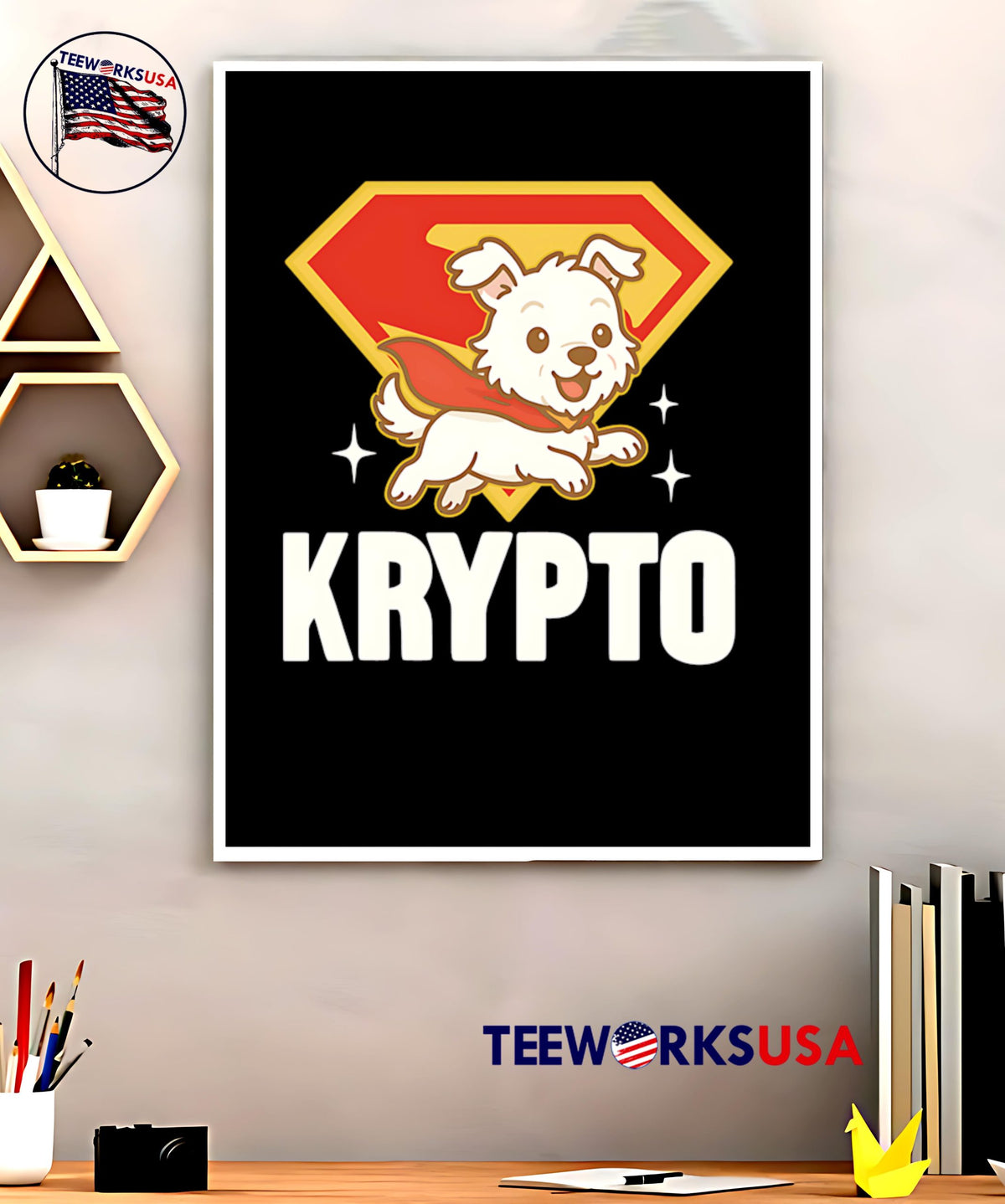 Superman Dog Krypto - Adult & Kids T-Shirts, Sweatshirts & Hoodies apparel design preview 5