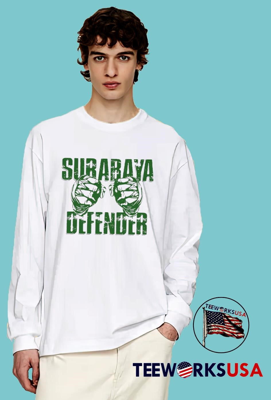 Surabaya Defender hands - Adult & Kids T-Shirts, Sweatshirts & Hoodies apparel design preview 4