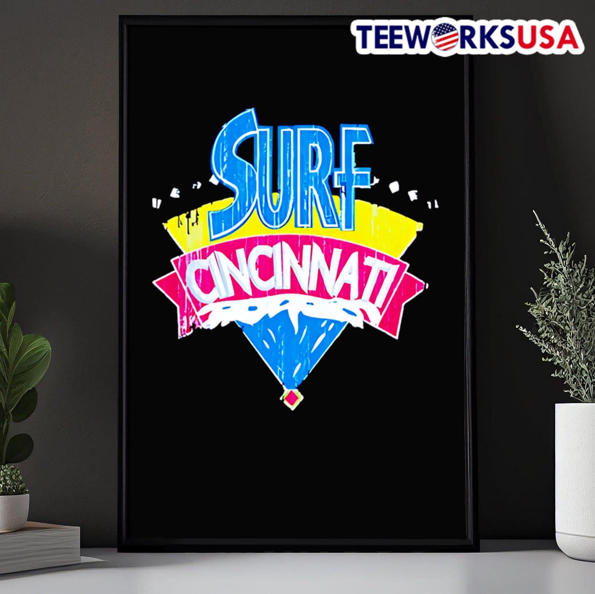 Surf Cincinnati - Adult & Kids T-Shirts, Sweatshirts & Hoodies apparel design preview 5