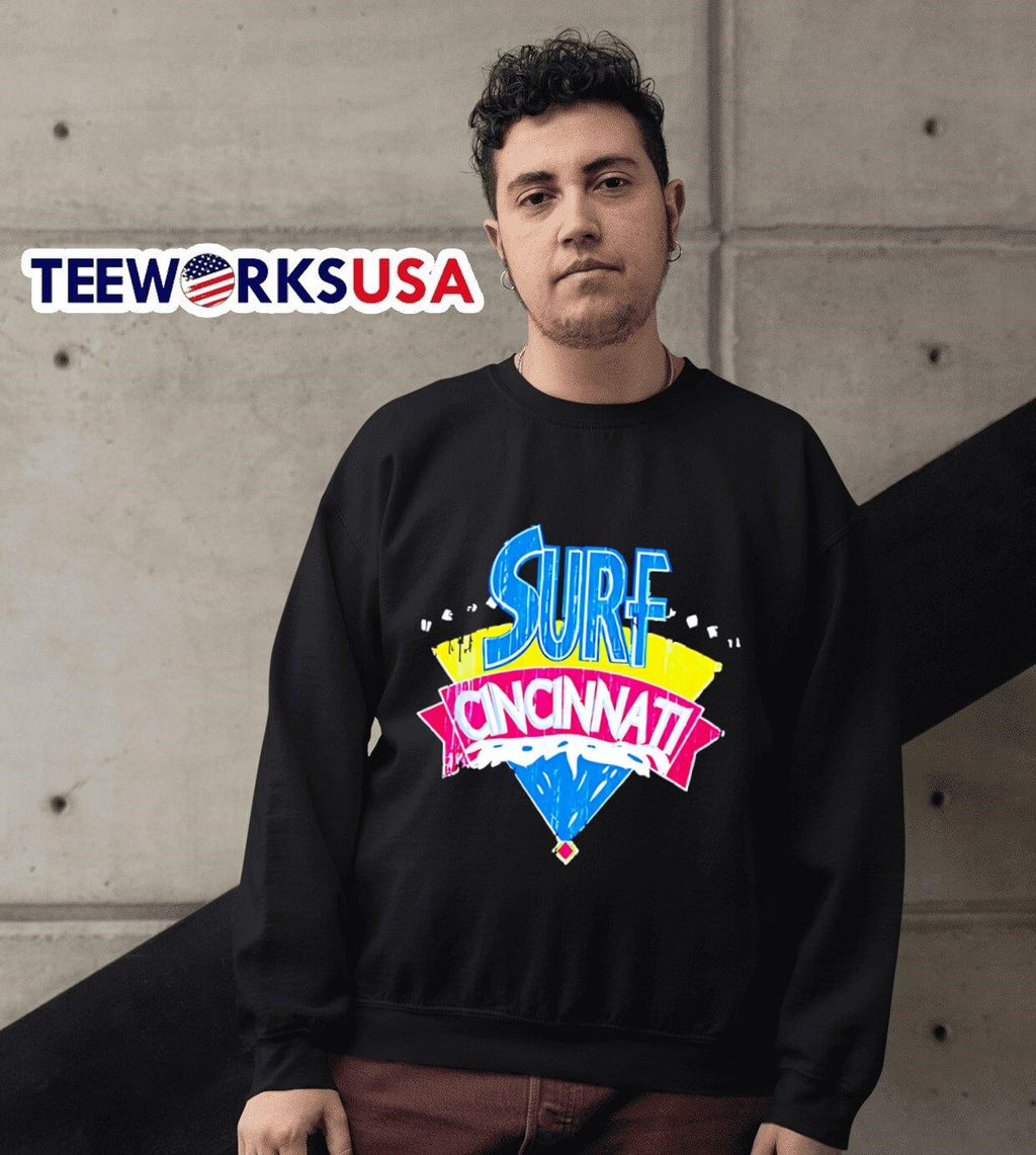 Surf Cincinnati - Adult & Kids T-Shirts, Sweatshirts & Hoodies apparel design preview 6