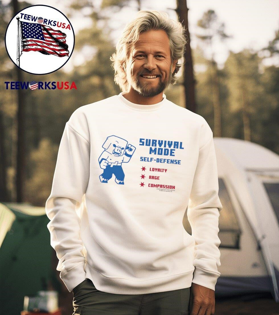Survival mode self defense loyalty rage compassion - Adult & Kids T-Shirts, Sweatshirts & Hoodies apparel design preview 3