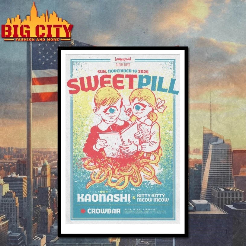 Sweet Pill Tampa Tour On Nov 16 2025 Poster - Adult & Kids T-Shirts, Sweatshirts & Hoodies apparel design preview 4