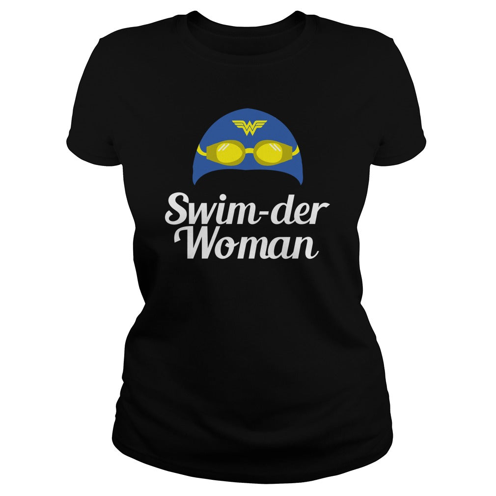 Swim Der Woman - Adult & Kids T-Shirts, Sweatshirts & Hoodies apparel design preview 2