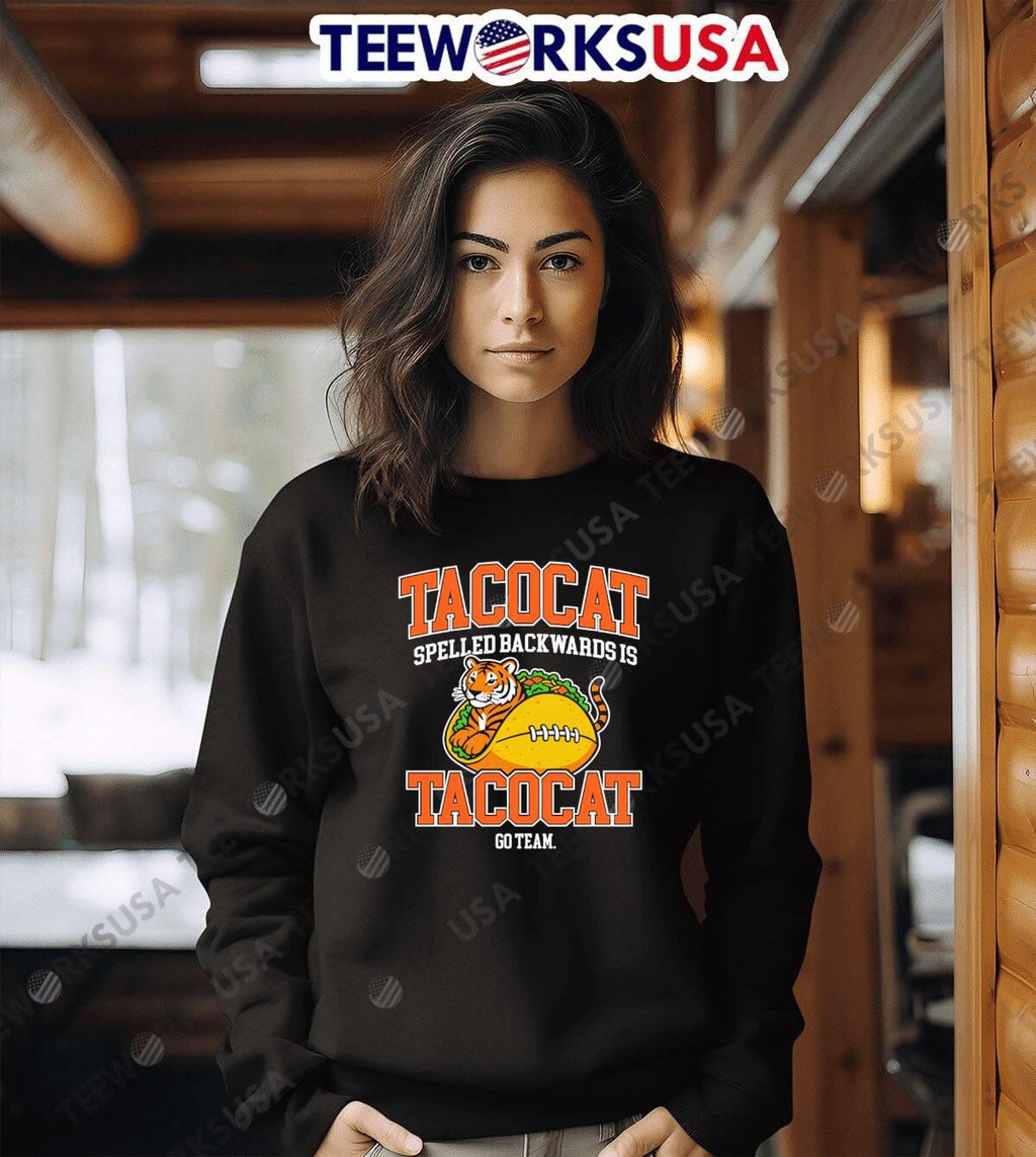 Tacocat Spelled Backwards Is Go Team - Adult & Kids T-Shirts, Sweatshirts & Hoodies apparel design preview 6