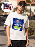 Tampon Tim stops red waves Walz meme - Adult & Kids T-Shirts, Sweatshirts & Hoodies apparel design preview 1