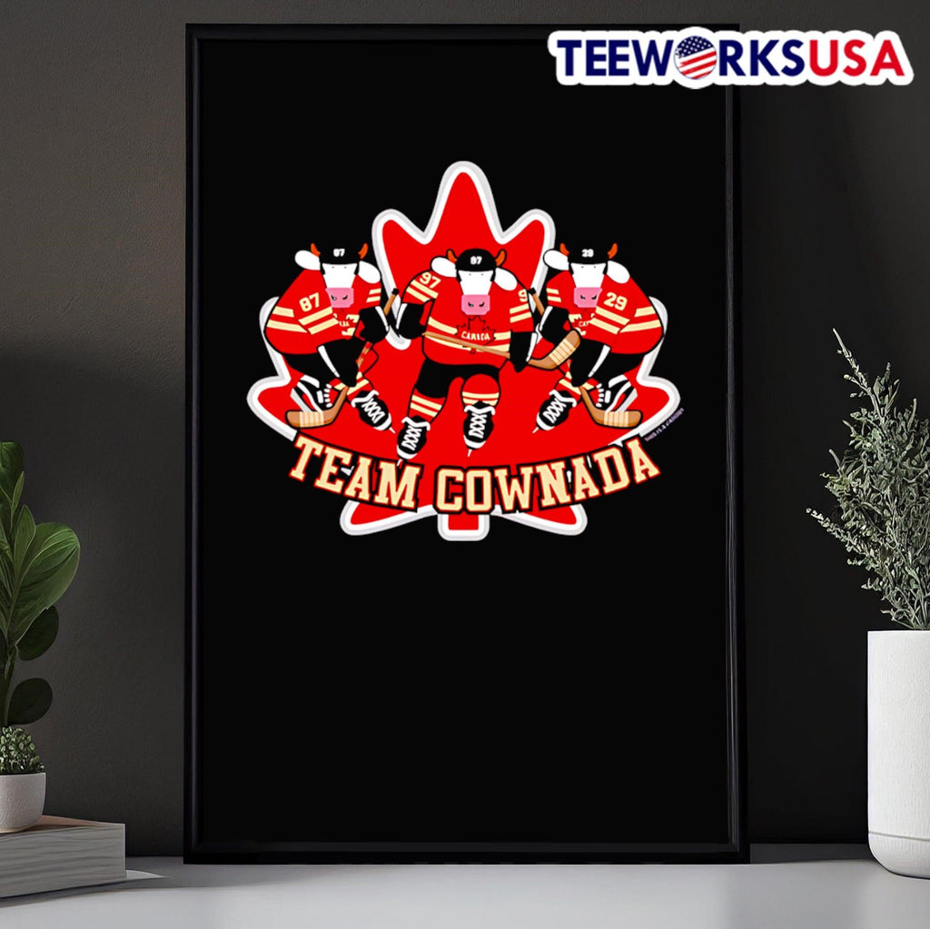 Team COWnada hockey - Adult & Kids T-Shirts, Sweatshirts & Hoodies apparel design preview 5