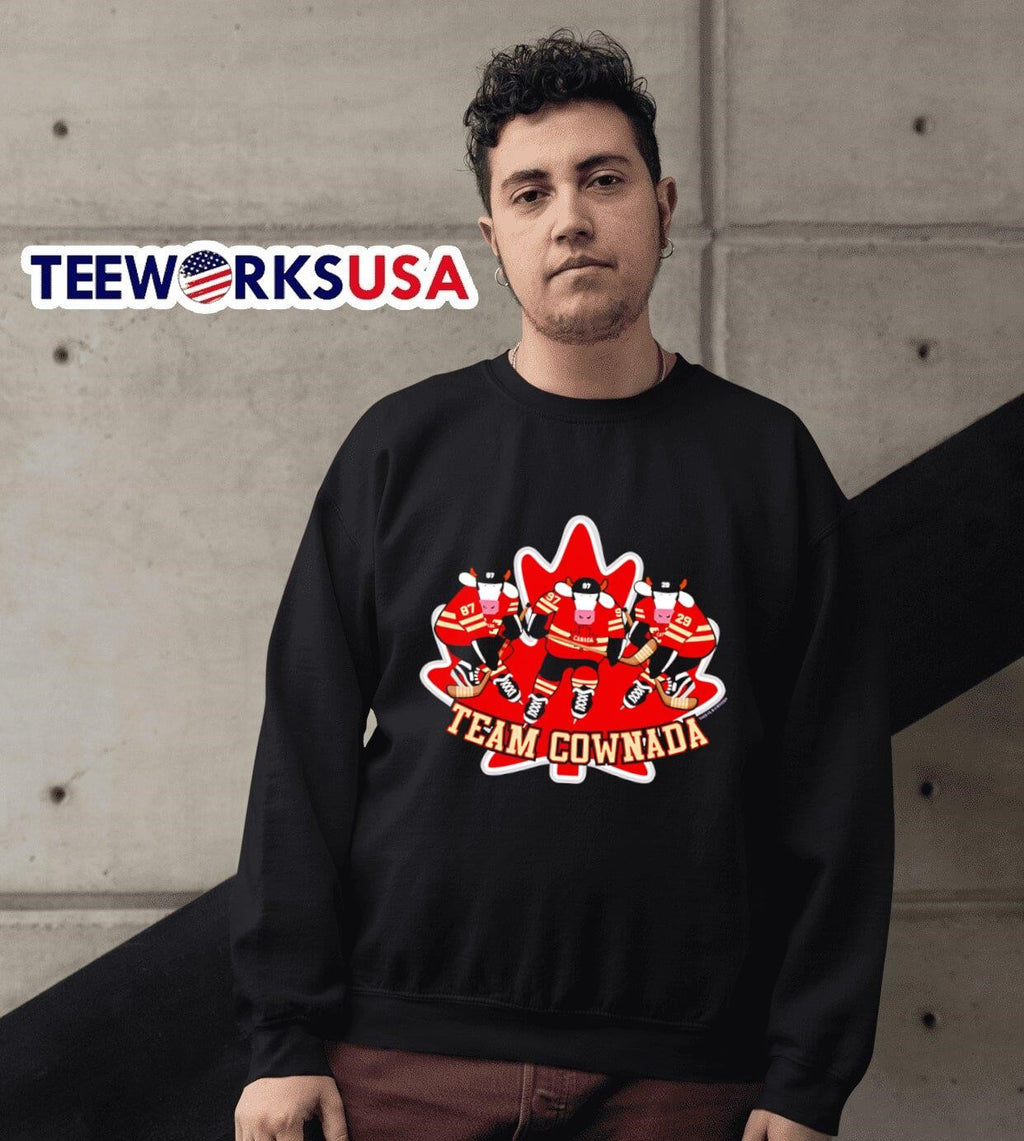 Team COWnada hockey - Adult & Kids T-Shirts, Sweatshirts & Hoodies apparel design preview 6
