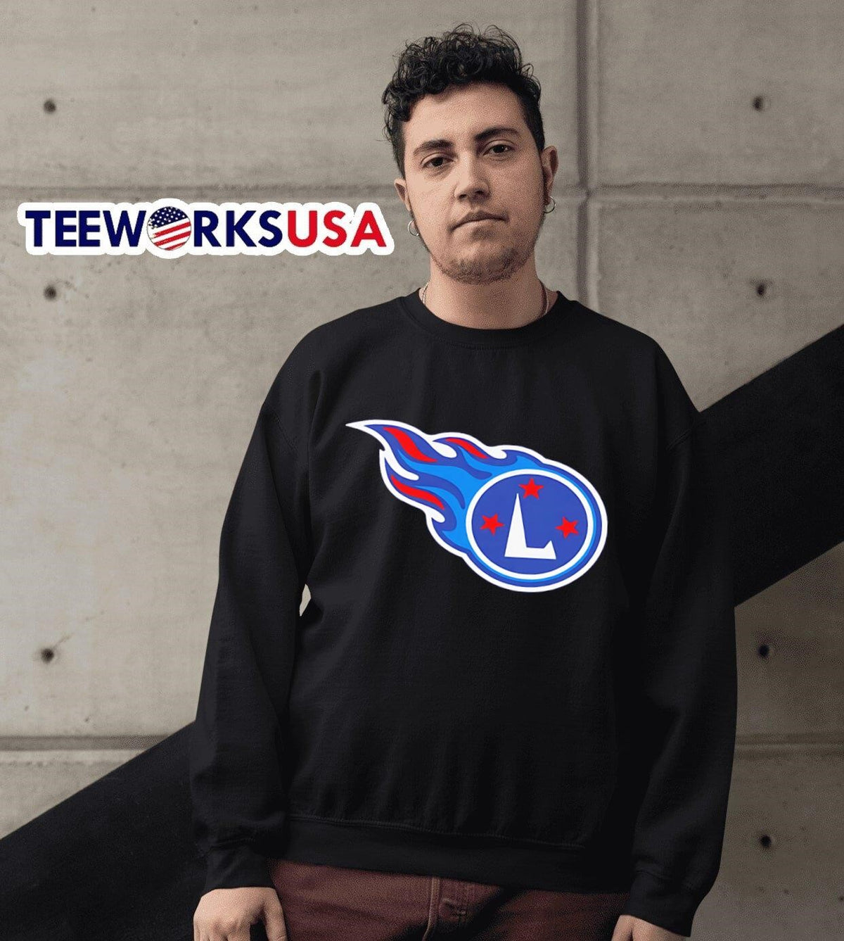 Tennessee Titans L's logo - Adult & Kids T-Shirts, Sweatshirts & Hoodies apparel design preview 3