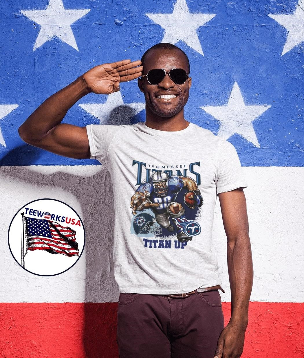 Tennessee Titans mascot titan up - Adult & Kids T-Shirts, Sweatshirts & Hoodies apparel design preview 1