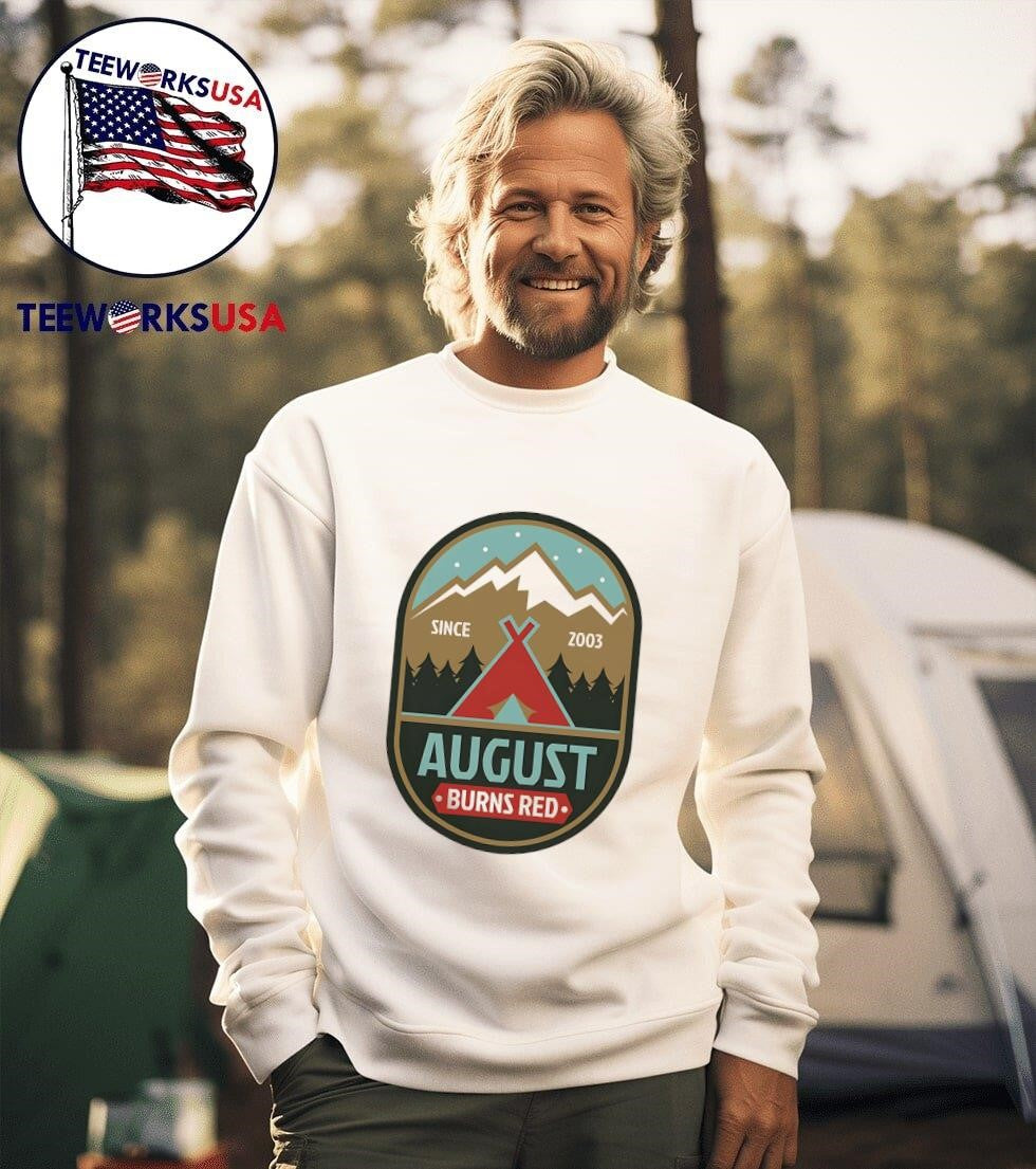 Tent August burns red sice 2003 - Adult & Kids T-Shirts, Sweatshirts & Hoodies apparel design preview 3