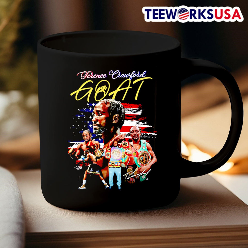 Terence Crawford Goat American flag - Adult & Kids T-Shirts, Sweatshirts & Hoodies apparel design preview 3