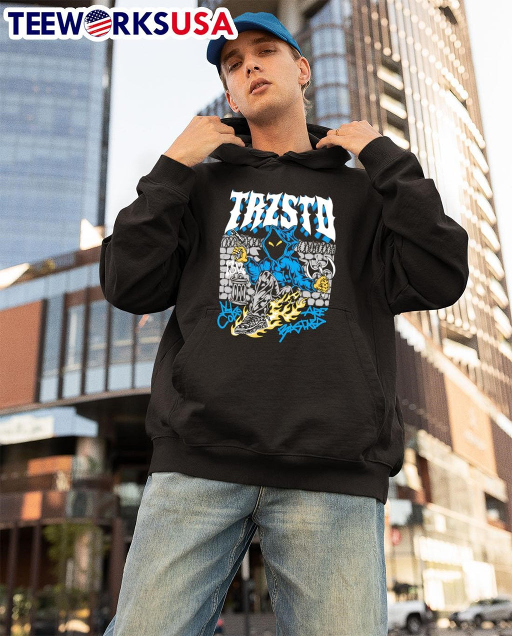 Testo Are Bastard graphic Hacker gun - Adult & Kids T-Shirts, Sweatshirts & Hoodies apparel design preview 3