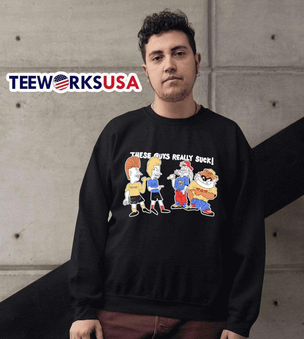 Tevis and Bugghead these guys really suck - Adult & Kids T-Shirts, Sweatshirts & Hoodies apparel design preview 6