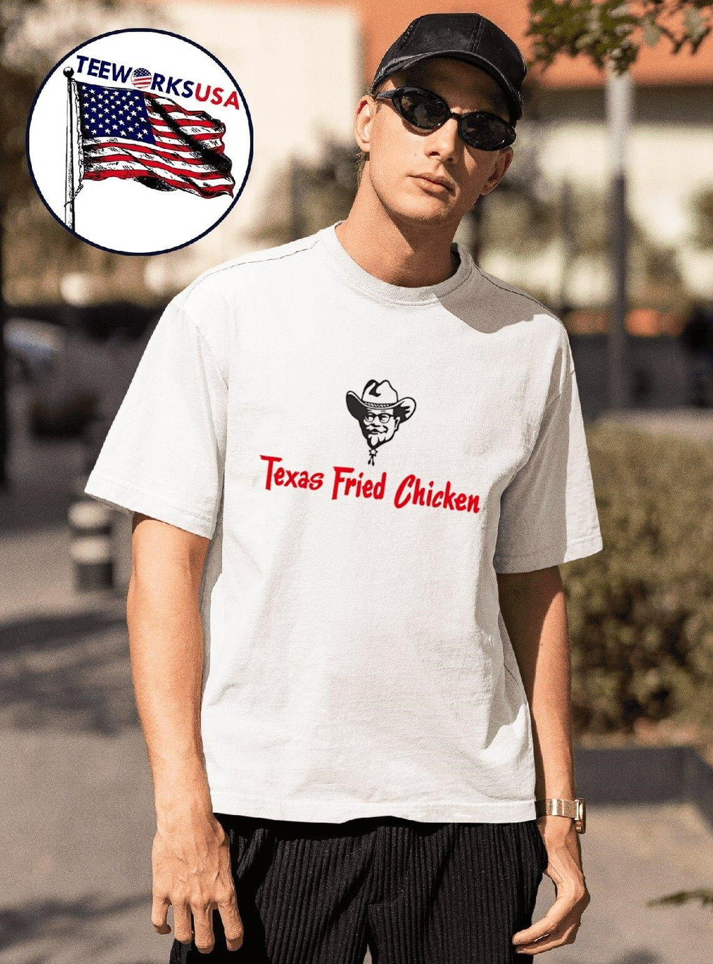 Texas Fried Chicken - Adult & Kids T-Shirts, Sweatshirts & Hoodies apparel design preview 1