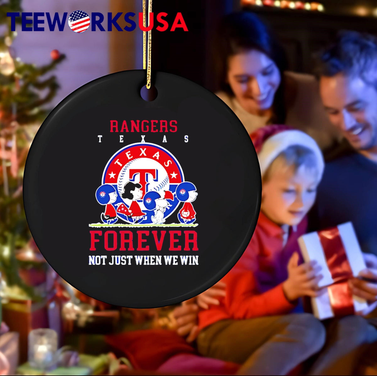 Texas Rangers forever not just when we win Peanuts - Adult & Kids T-Shirts, Sweatshirts & Hoodies apparel design preview 4