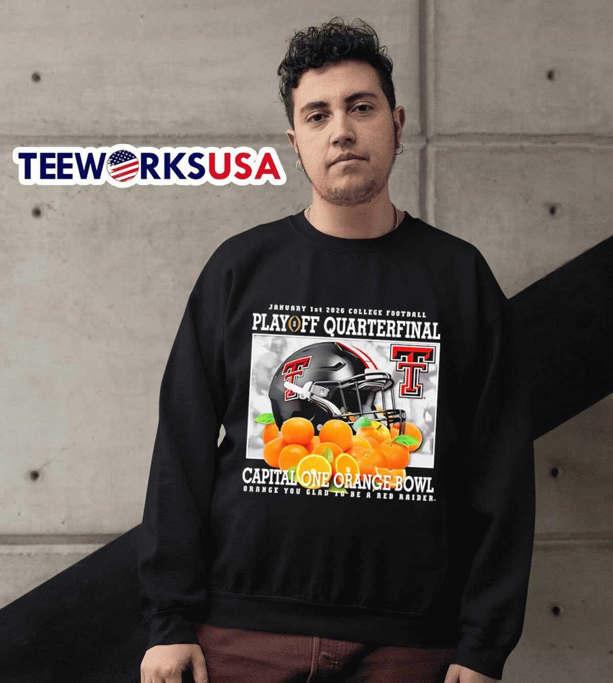 Texas Tech Red Raiders 2026 Orange Bowl - Adult & Kids T-Shirts, Sweatshirts & Hoodies apparel design preview 6