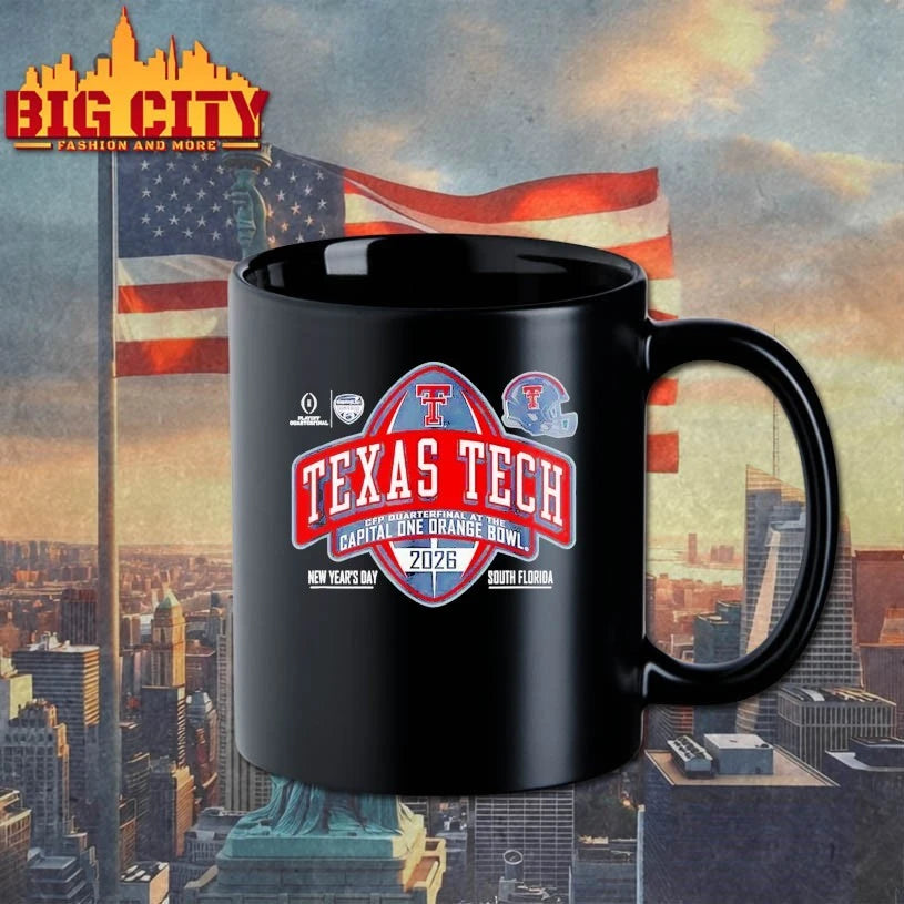 Texas Tech Red Raiders Orange Bowl 2025-26 CFP - Adult & Kids T-Shirts, Sweatshirts & Hoodies apparel design preview 3
