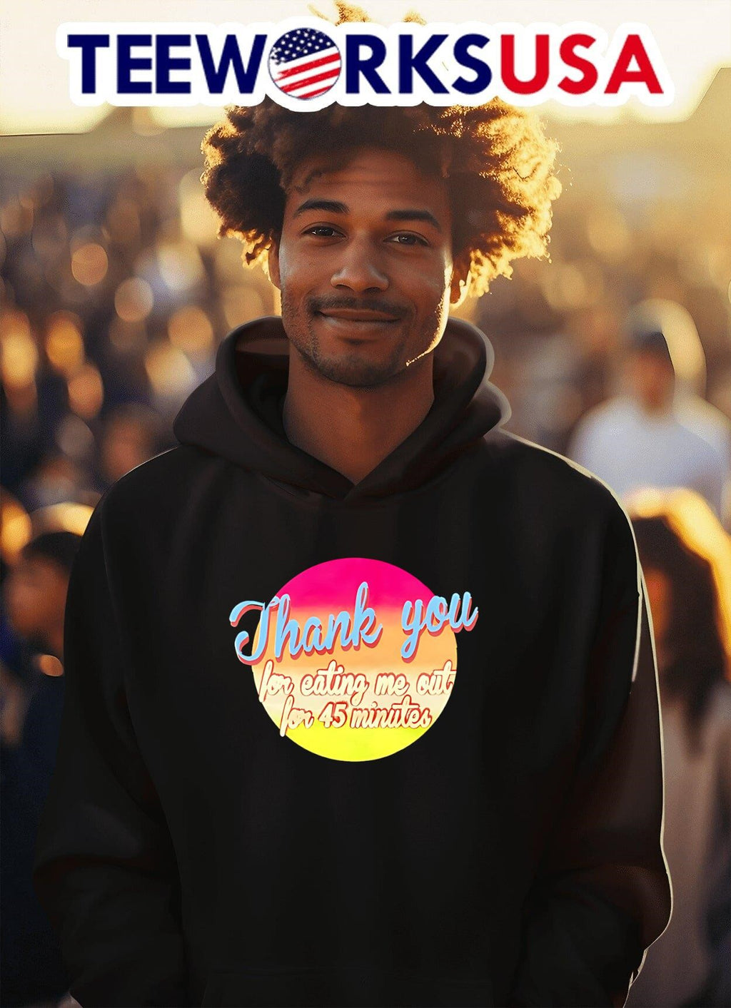 Thank You For Eating Me Out 45 Minutes - Adult & Kids T-Shirts, Sweatshirts & Hoodies apparel design preview 2