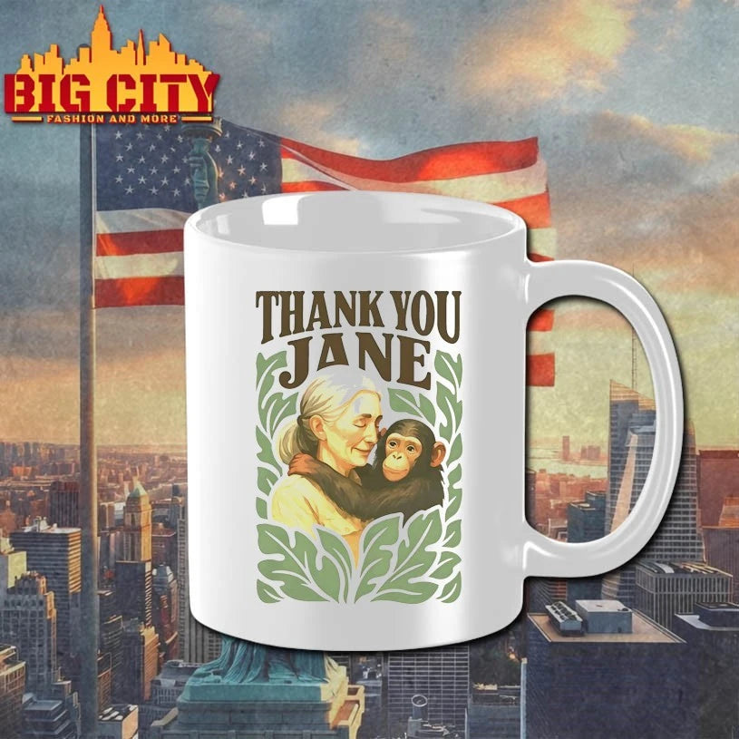 Thank You Jane Goodall - Adult & Kids T-Shirts, Sweatshirts & Hoodies apparel design preview 3