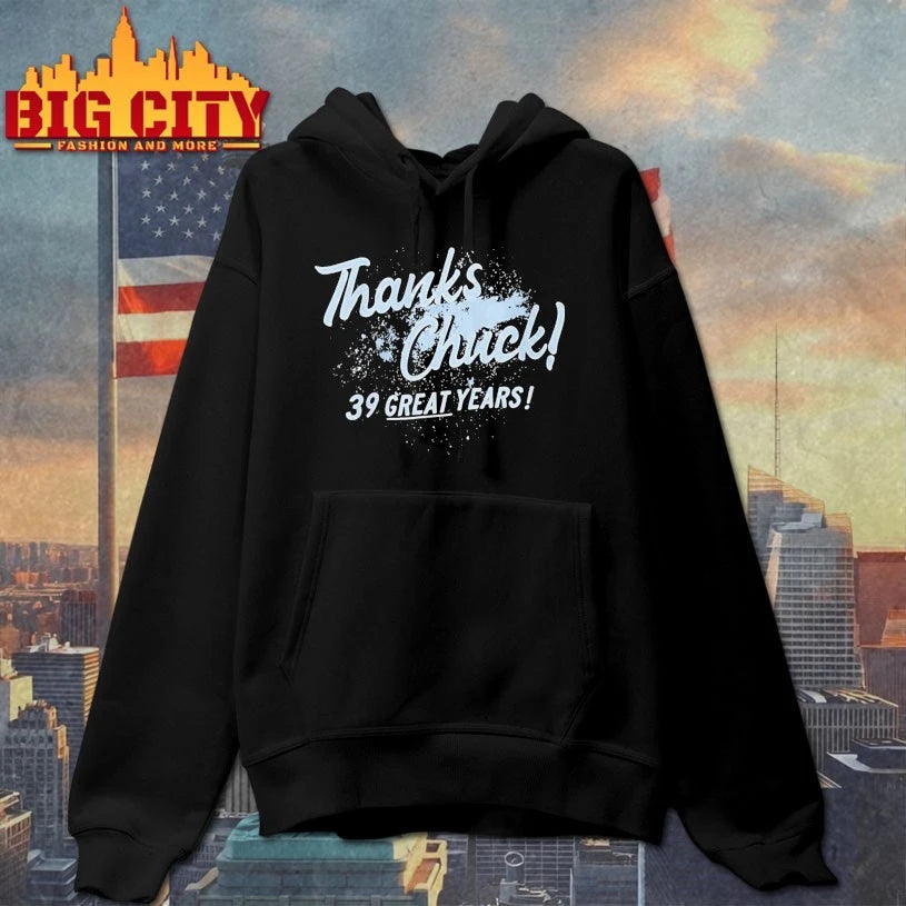 Thanks Chuck 39 Great Years - Adult & Kids T-Shirts, Sweatshirts & Hoodies apparel design preview 2