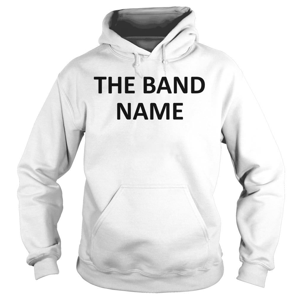 The Band Name White - Adult & Kids T-Shirts, Sweatshirts & Hoodies apparel design preview 4
