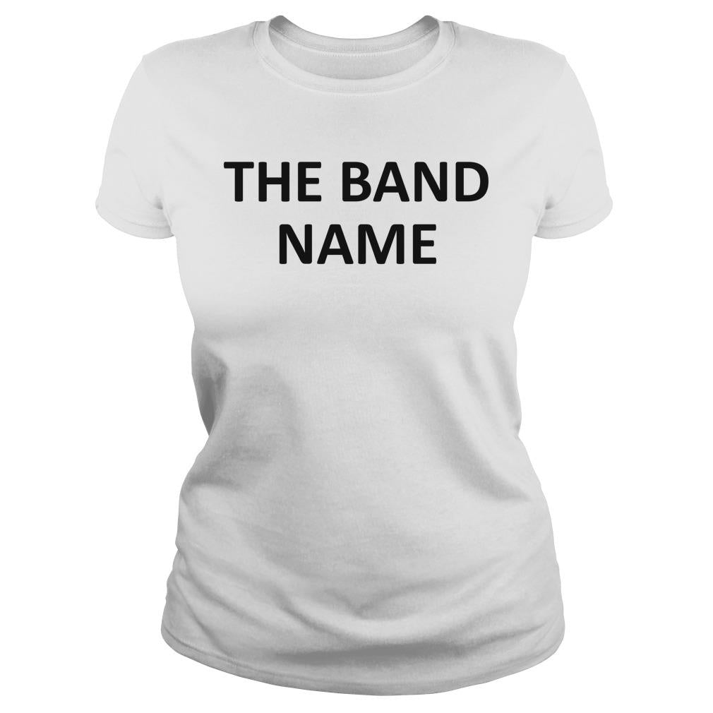 The Band Name White - Adult & Kids T-Shirts, Sweatshirts & Hoodies apparel design preview 2