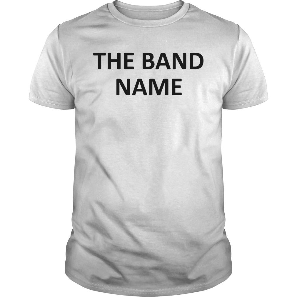 The Band Name White - Adult & Kids T-Shirts, Sweatshirts & Hoodies apparel design preview 1