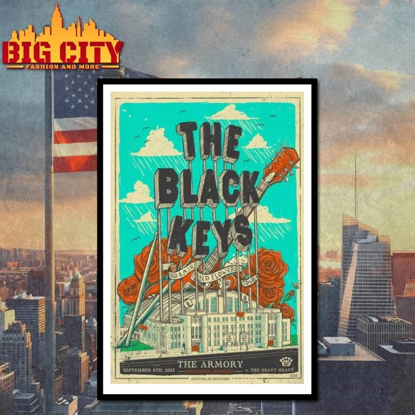 The Black Keys Sept 6 2025 Minneapolis Minnesota - Adult & Kids T-Shirts, Sweatshirts & Hoodies apparel design preview 4