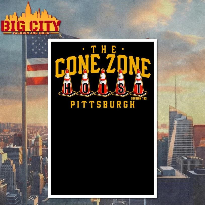 The Cone Zone Pittsburgh Baseball - Adult & Kids T-Shirts, Sweatshirts & Hoodies apparel design preview 4