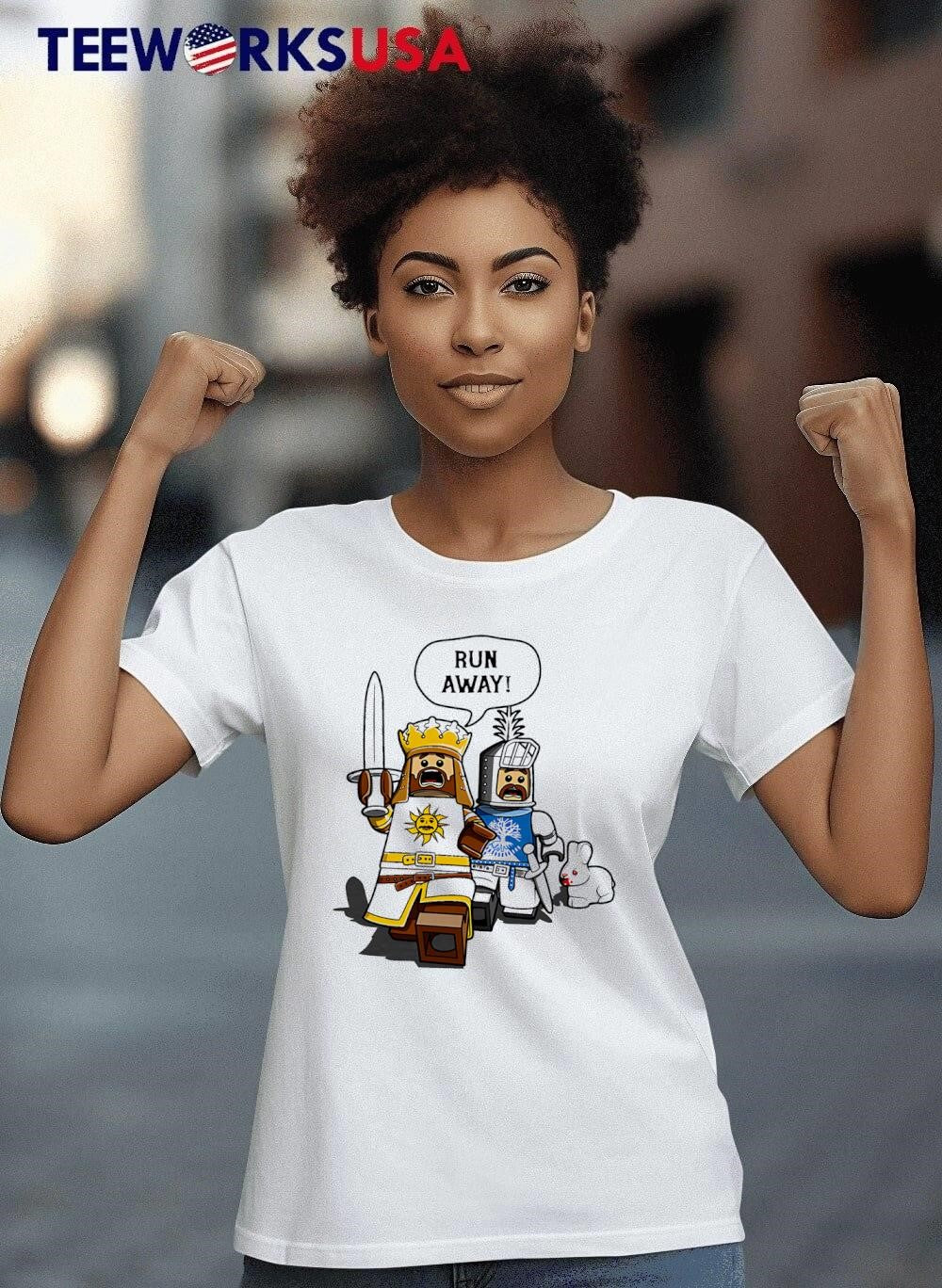 The Cowardly King run away - Adult & Kids T-Shirts, Sweatshirts & Hoodies apparel design preview 8