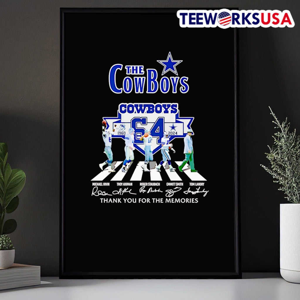 The Cowboys 1960 2024 Abbey Road thank you for - Adult & Kids T-Shirts, Sweatshirts & Hoodies apparel design preview 5