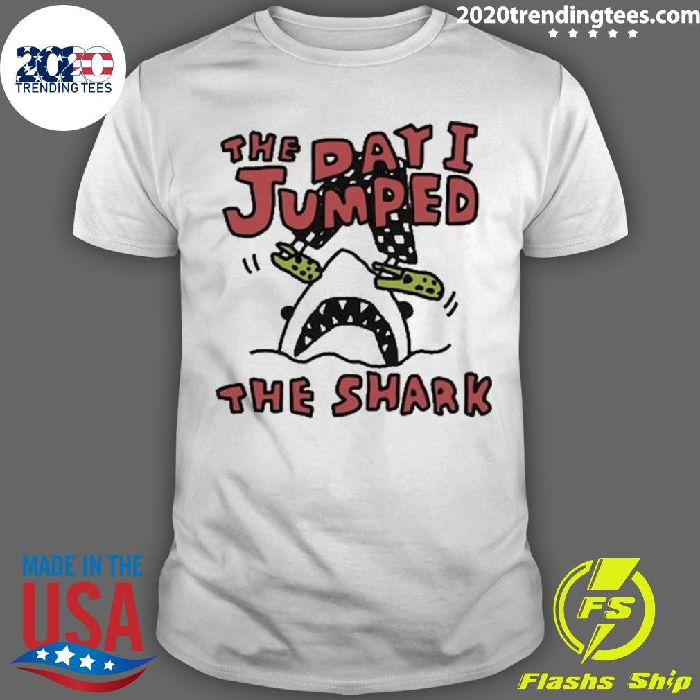 The Day I Jumped Shark - Adult & Kids T-Shirts, Sweatshirts & Hoodies apparel design preview 1