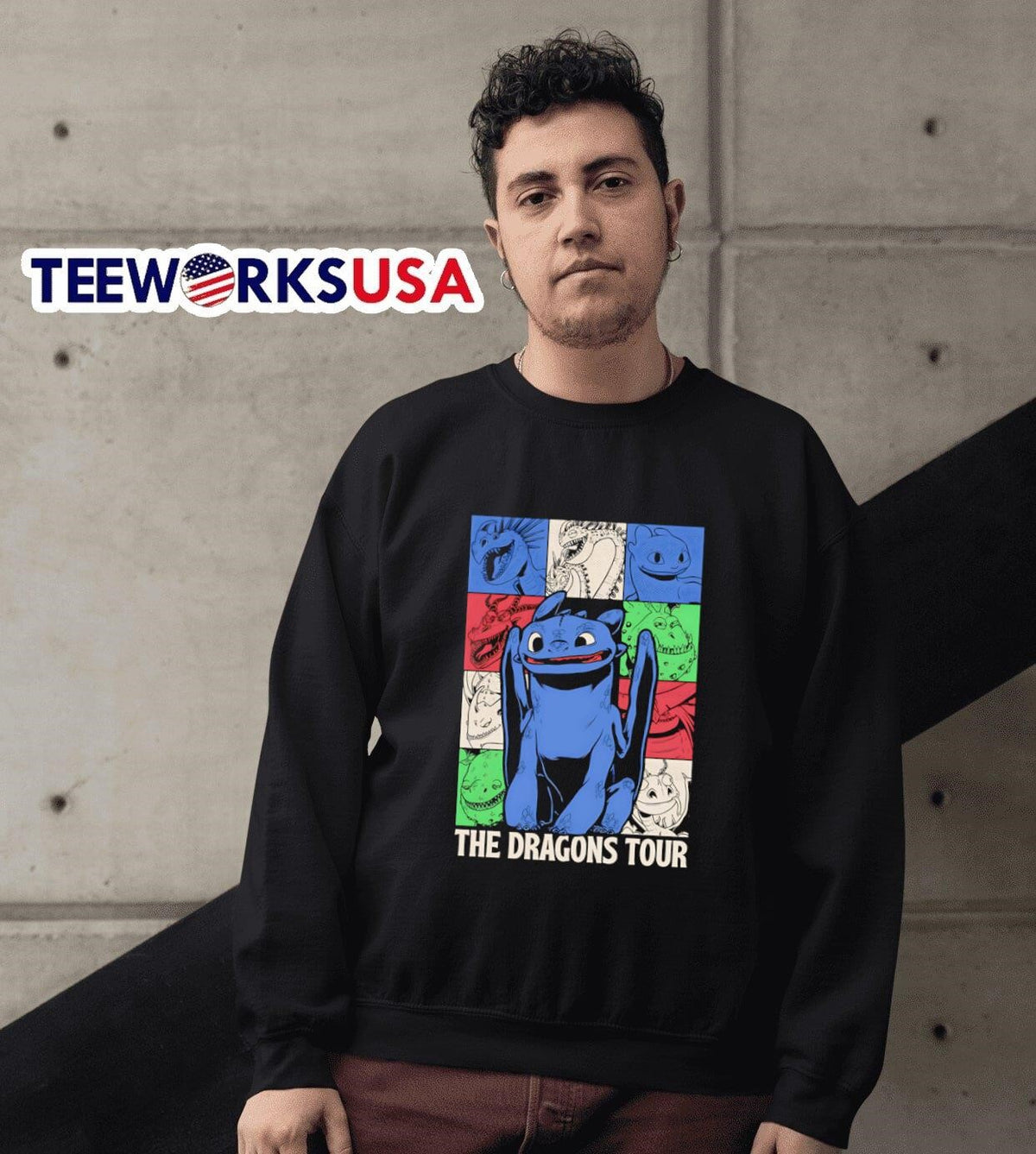The Dragons Tour Toothless - Adult & Kids T-Shirts, Sweatshirts & Hoodies apparel design preview 6