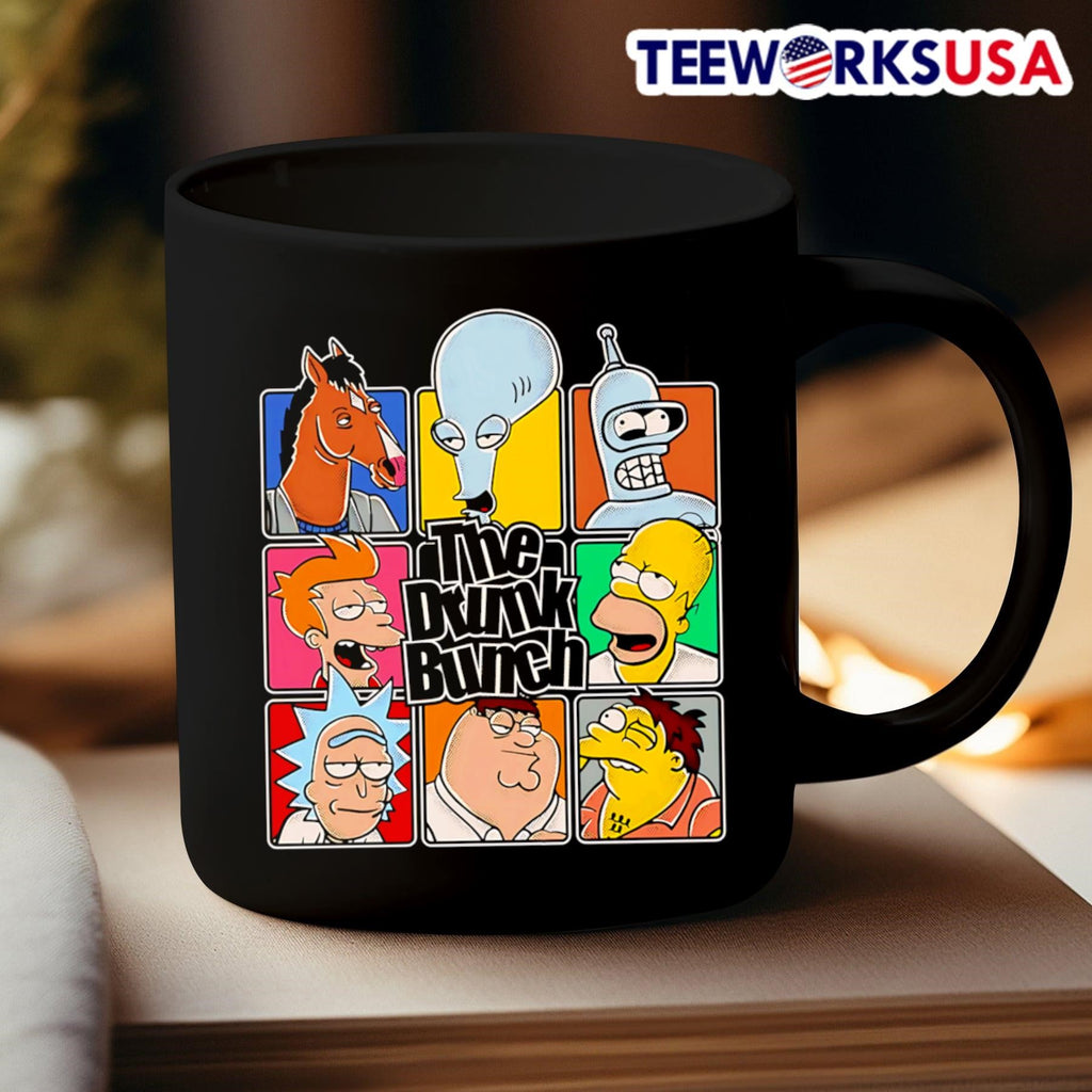 The Drunk Bunch Cartoon - Adult & Kids T-Shirts, Sweatshirts & Hoodies apparel design preview 3