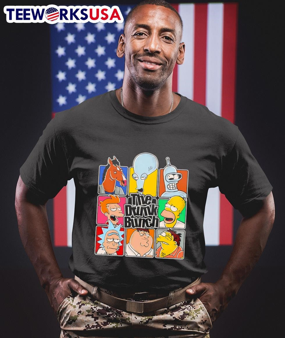 The Drunk Bunch Cartoon - Adult & Kids T-Shirts, Sweatshirts & Hoodies apparel design preview 1