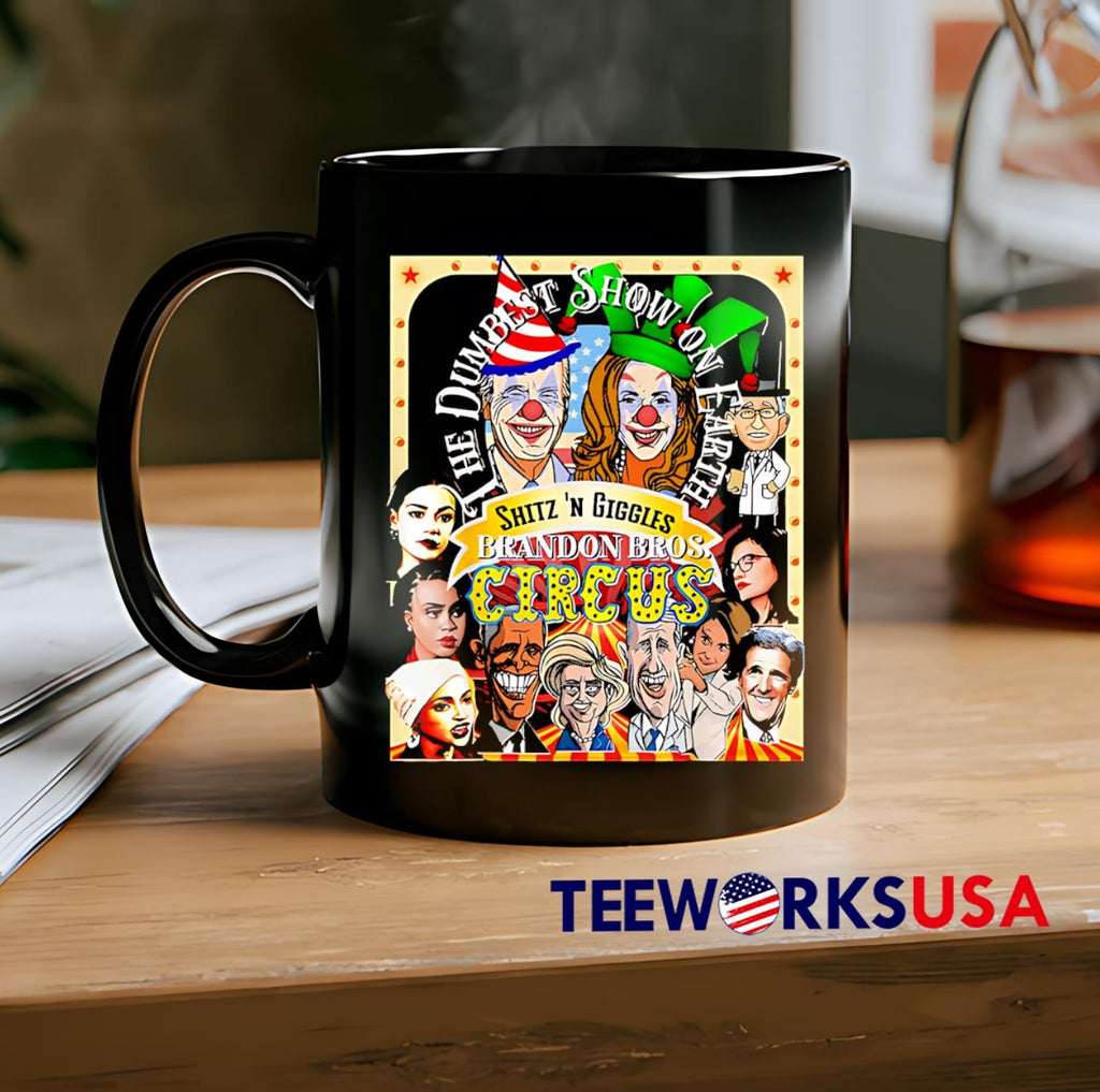 The Dumbest Show On Earth Circus Anti Democratic - Adult & Kids T-Shirts, Sweatshirts & Hoodies apparel design preview 2