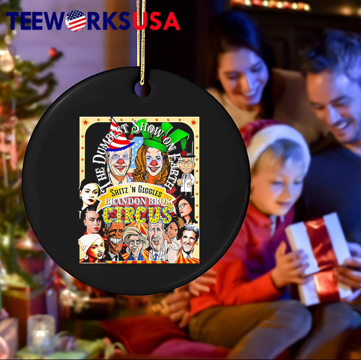 The Dumbest Show On Earth Circus Anti Democratic - Adult & Kids T-Shirts, Sweatshirts & Hoodies apparel design preview 4