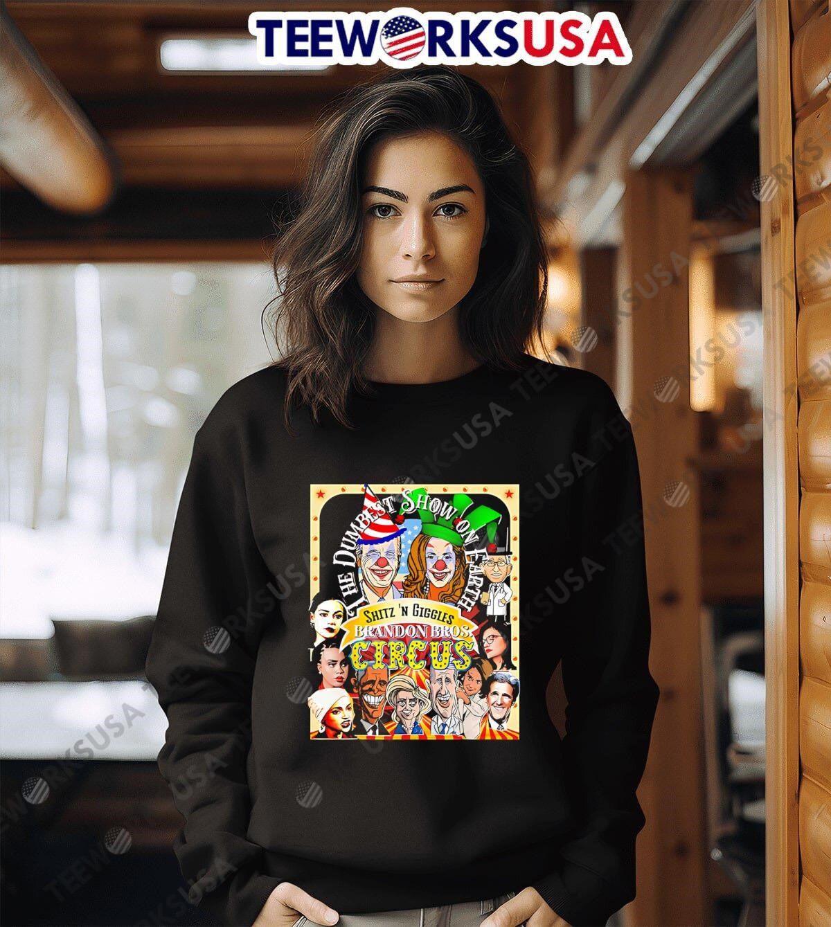 The Dumbest Show On Earth Circus Anti Democratic - Adult & Kids T-Shirts, Sweatshirts & Hoodies apparel design preview 6