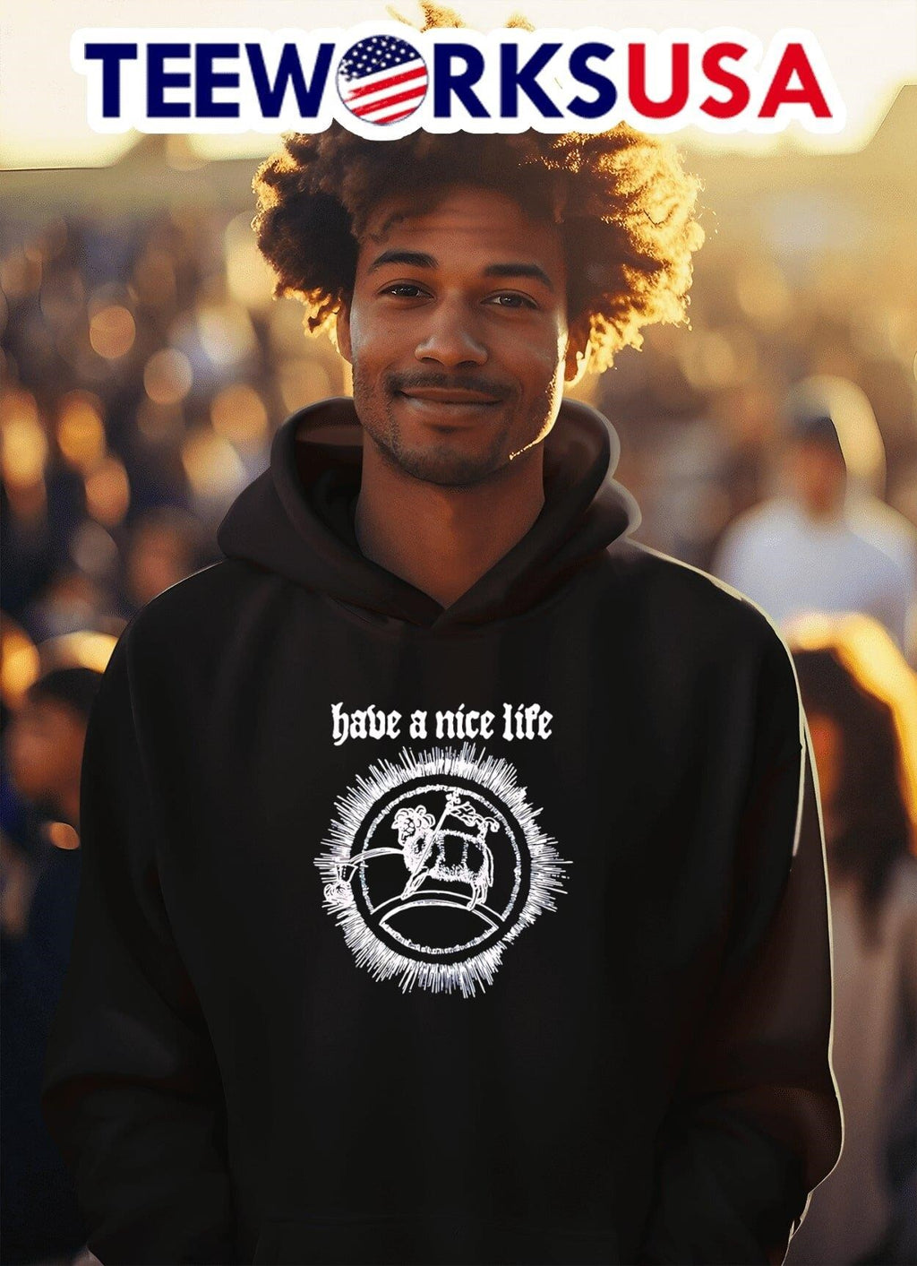 The Flenser Have A Nice Life Goat - Adult & Kids T-Shirts, Sweatshirts & Hoodies apparel design preview 2