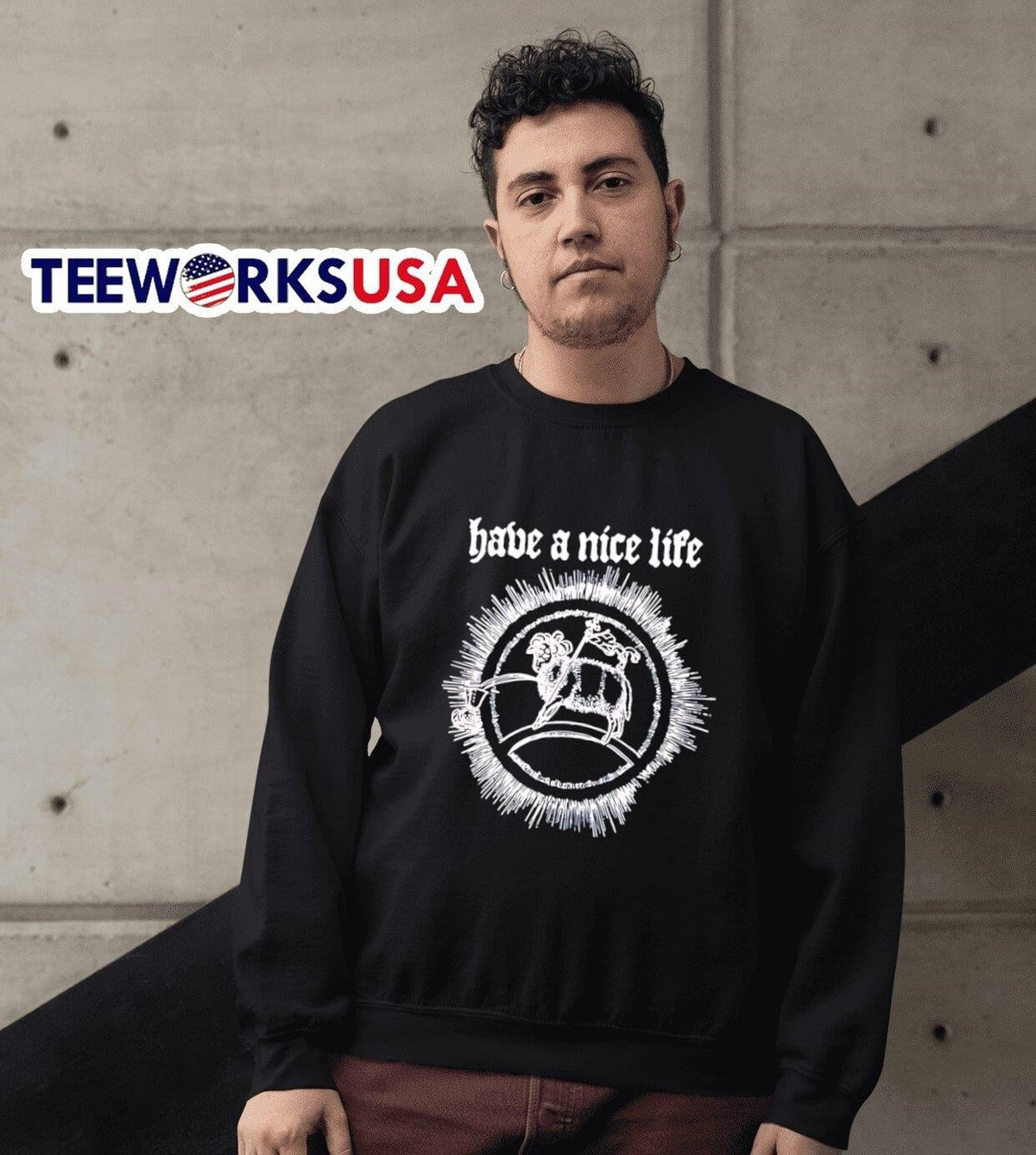 The Flenser Have A Nice Life Goat - Adult & Kids T-Shirts, Sweatshirts & Hoodies apparel design preview 6