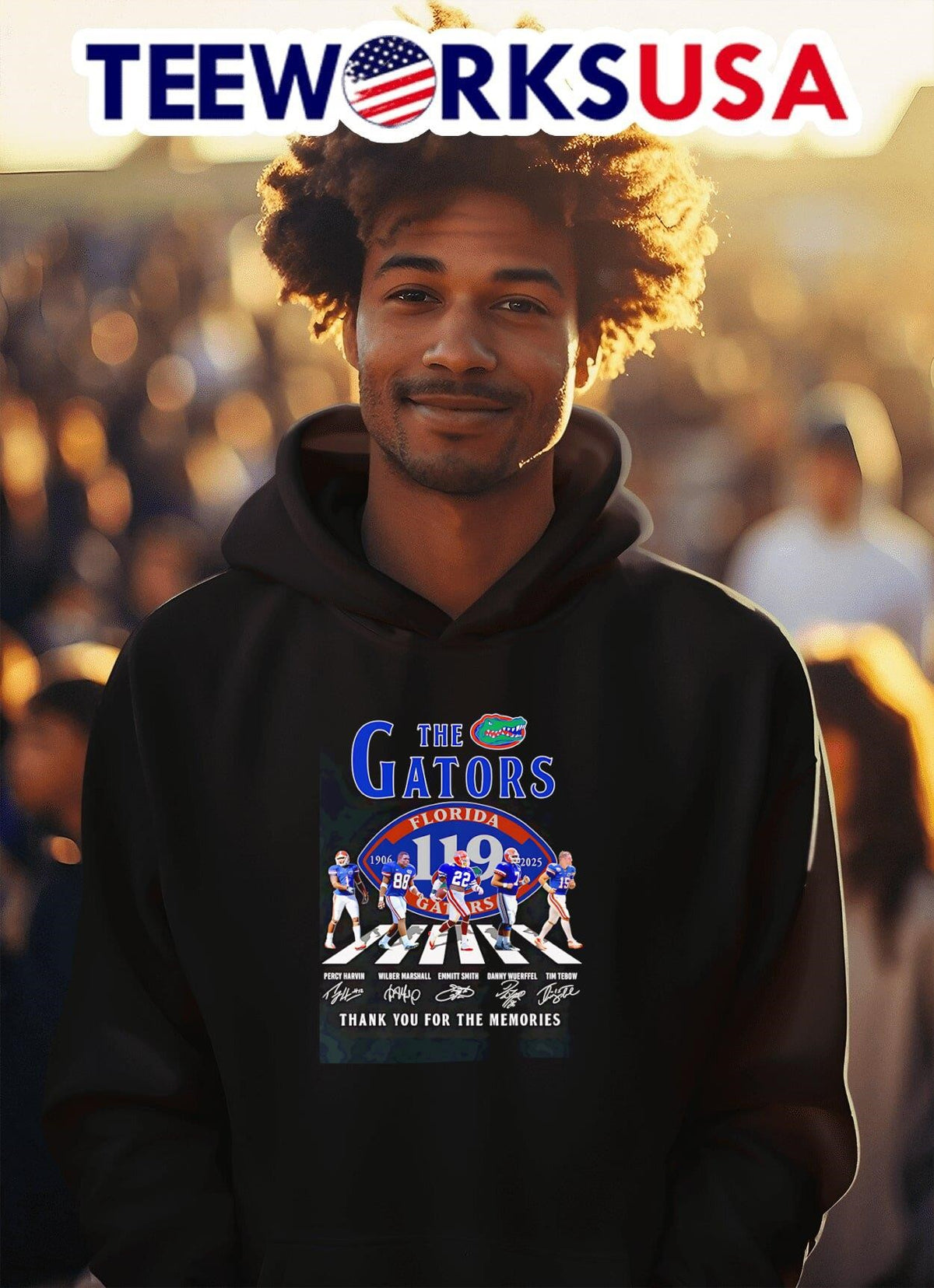 The Gators 1906 2025 Abbey Road thank you for - Adult & Kids T-Shirts, Sweatshirts & Hoodies apparel design preview 2