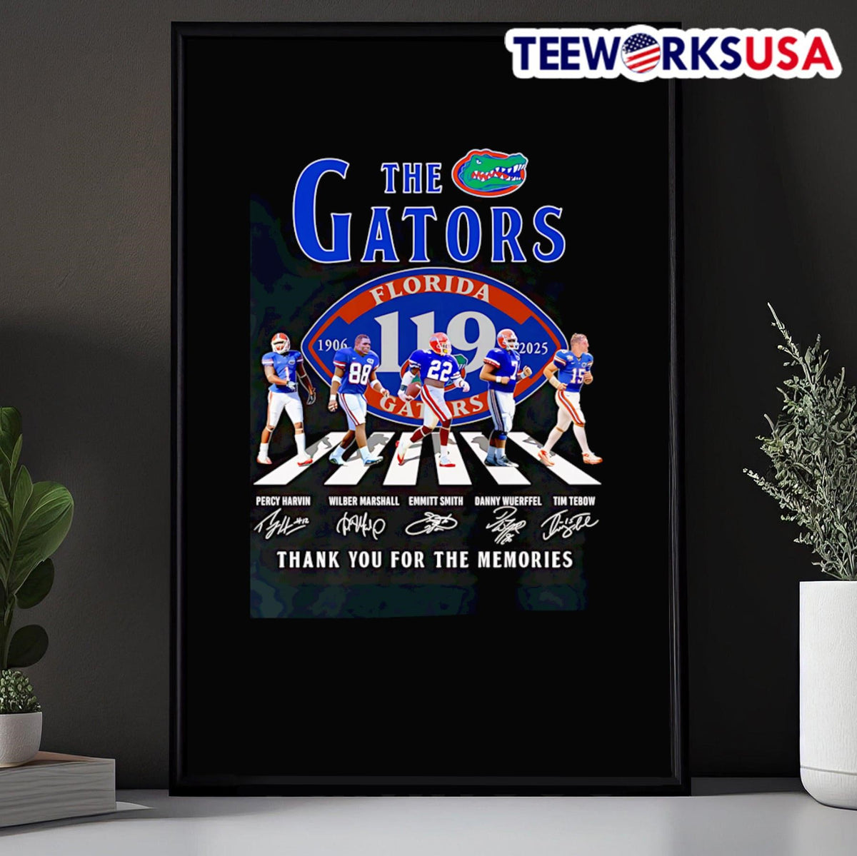 The Gators 1906 2025 Abbey Road thank you for - Adult & Kids T-Shirts, Sweatshirts & Hoodies apparel design preview 5