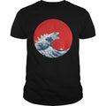 The Great Wave off Kanagawa Godzilla - Adult & Kids T-Shirts, Sweatshirts & Hoodies apparel design preview 1