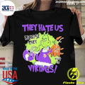 The Grinch They Hate Us Because Ain't Vikings - Adult & Kids T-Shirts, Sweatshirts & Hoodies apparel design preview 1
