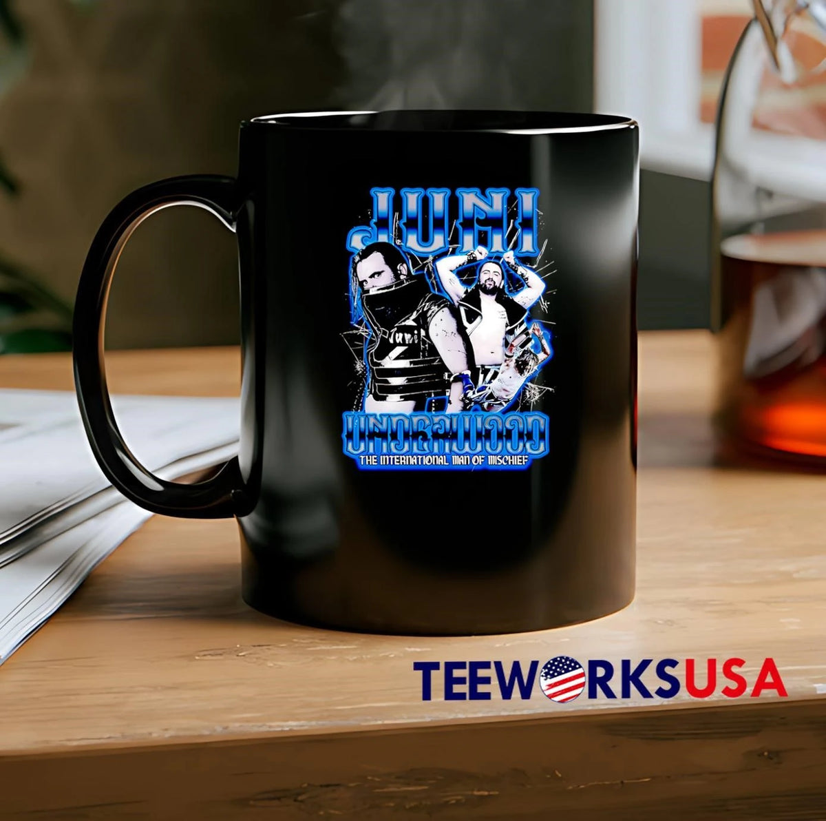 The International Man of Mischief Juni Underwood - Adult & Kids T-Shirts, Sweatshirts & Hoodies apparel design preview 2