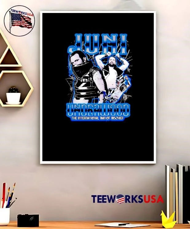 The International Man of Mischief Juni Underwood - Adult & Kids T-Shirts, Sweatshirts & Hoodies apparel design preview 5